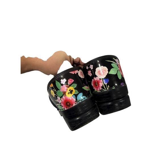 Dansko Professional Floral Patent Leather Clogs Comfort Nursing 39 US 8.5-9 - Picture 8 of 8